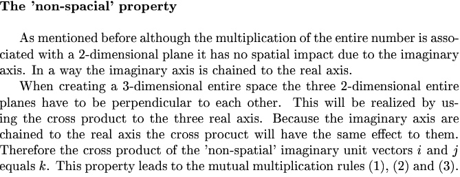 the 'non-spatial'property