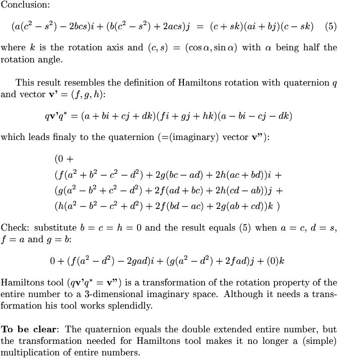 Hamiltons rotation tool