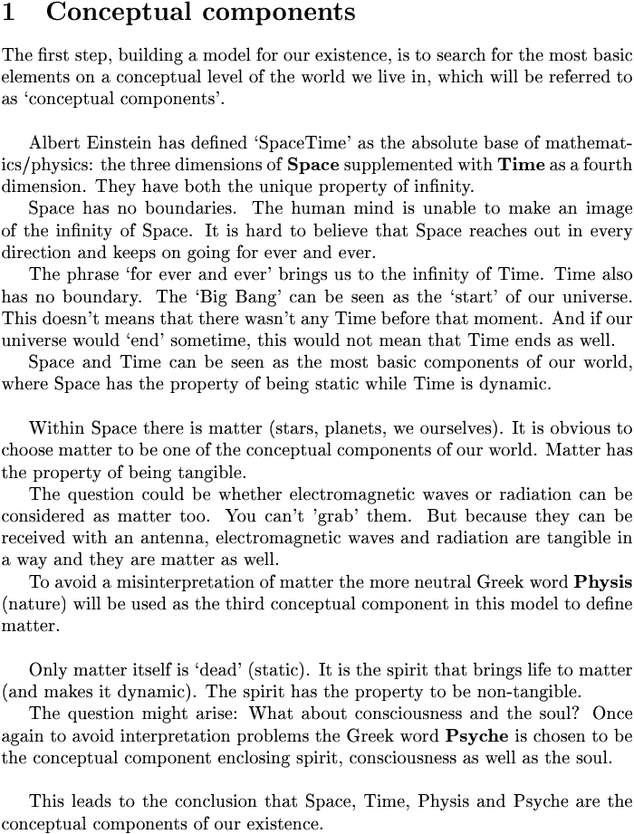 Conceptual componants