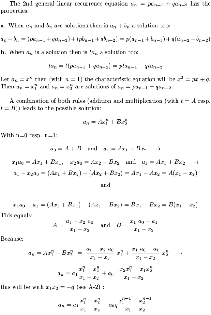 solution of the second order equation