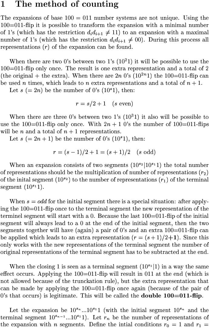Counting representations - Fibonacci and I